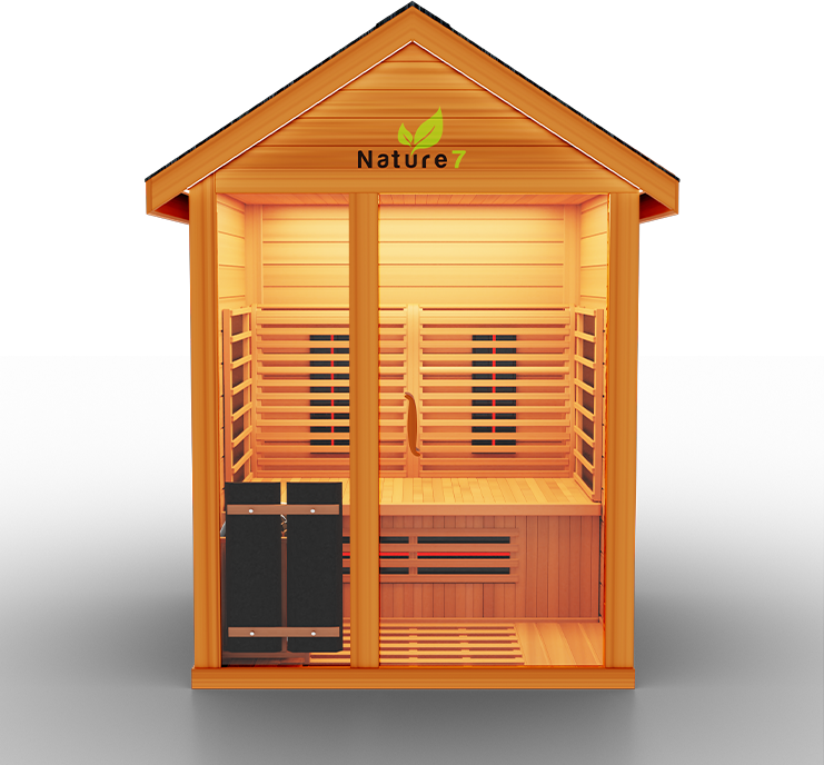 Medical Saunas "Nature 7" Outdoor Hybrid-Sauna (infrared+traditional)