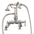 Cambridge Plumbing CAM684D Deck Mount Porcelain Lever English Telephone Faucet w/ Hand Held Shower for Clawfoot Tub