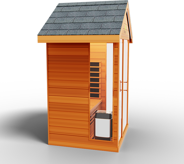 Medical Saunas "Nature 6" Outdoor Hybrid Sauna (infrared+traditional)