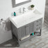 Vinnova Pavia 36” Bathroom Vanity Set in Grey w/ Acrylic Under-mount Sink | 755036-GR-WH