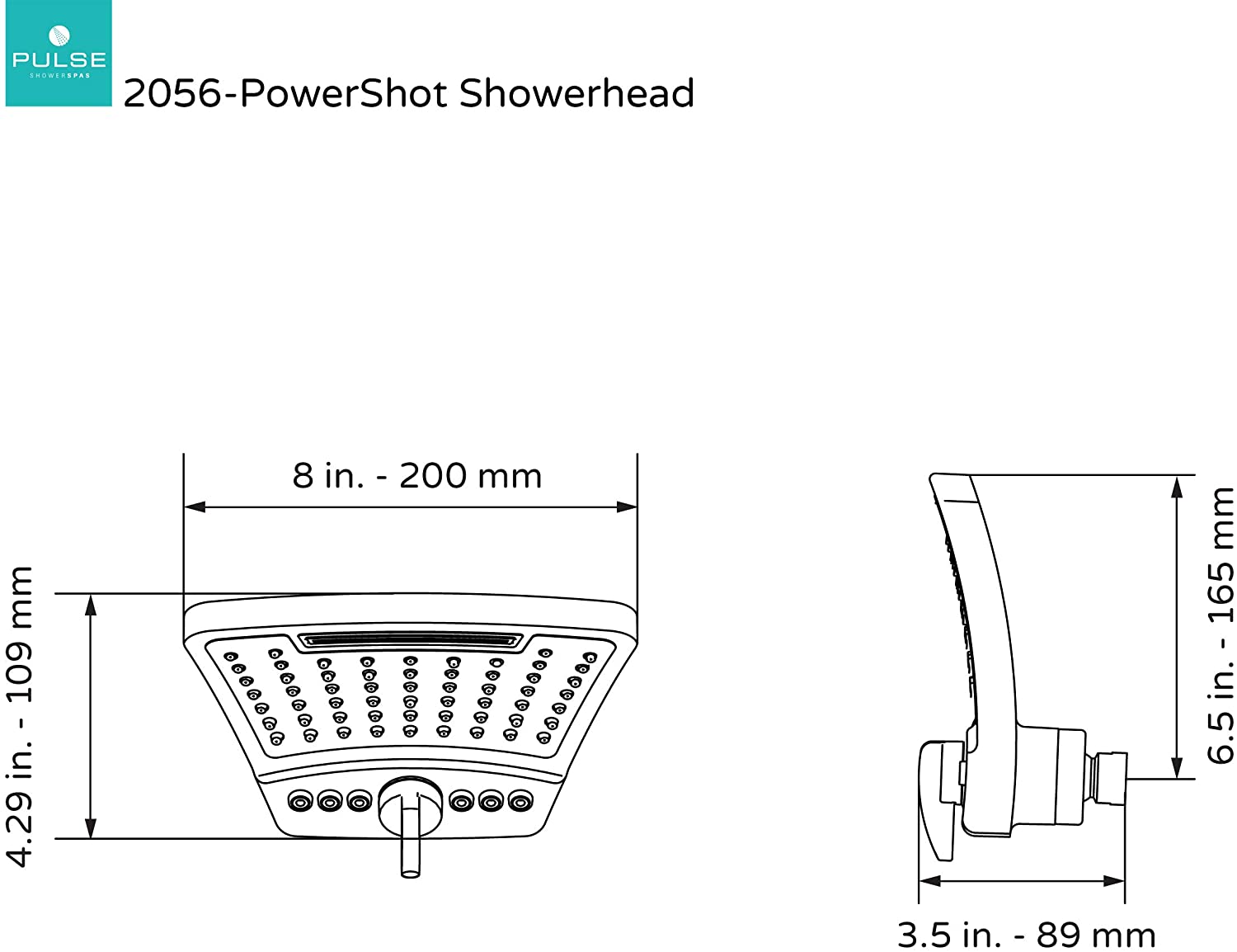 Pulse 2056 PowerShot Showerhead