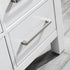 Vinnova Gela 36" Bathroom Vanity Set in White w/ Carrara White Marble Countertop | 723036-WH-CA