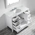 Vinnova Gela 48" Bathroom Vanity Set in White w/ Carrara White Marble Countertop | 723048-WH-CA
