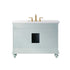 Vinnova Charlotte 48" Bathroom Vanity Set in Green w/ Carrara White Composite Stone Countertop | 735048-FG-CQS