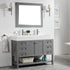 Vinnova Pavia 48” Bathroom Vanity Set in Grey w/ Acrylic Under-mount Sink | 755048-GR-WH