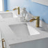 Vinnova Shannon 60" Bathroom Double Vanity Set in White & Composite Carrara White Stone Countertop | 785060M-WH-WS