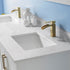 Vinnova Shannon 72" Bathroom Double Vanity Set in White & Composite Carrara White Stone Countertop | 785072-WH-WS