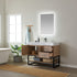 Vinnova Alistair 42" Bathroom Vanity Set in American Oak w/ White Grain Stone Countertop | 789042B-NO-GW