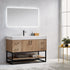 Vinnova Alistair 48" Bathroom Vanity Set in American Oak w/ White Grain Stone Countertop | 789048B-NO-GW