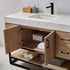 Vinnova Alistair 48" Bathroom Vanity Set in American Oak w/ White Grain Stone Countertop | 789048B-NO-GW