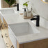 Vinnova Sevilla 72" Bathroom Vanity Set in Ash Wood w/ White Composite Stone Countertop | 797072-WA-WH