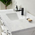 Vinnova Valencia 48" Bathroom Vanity Set in White w/ White Composite Grain Stone Countertop | 798048-WH-GW