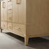 Vinnova Zaragoza 60" Bathroom Vanity Set in Ash Wood w/ White Composite Grain Stone Countertop | 799060-WA-GW