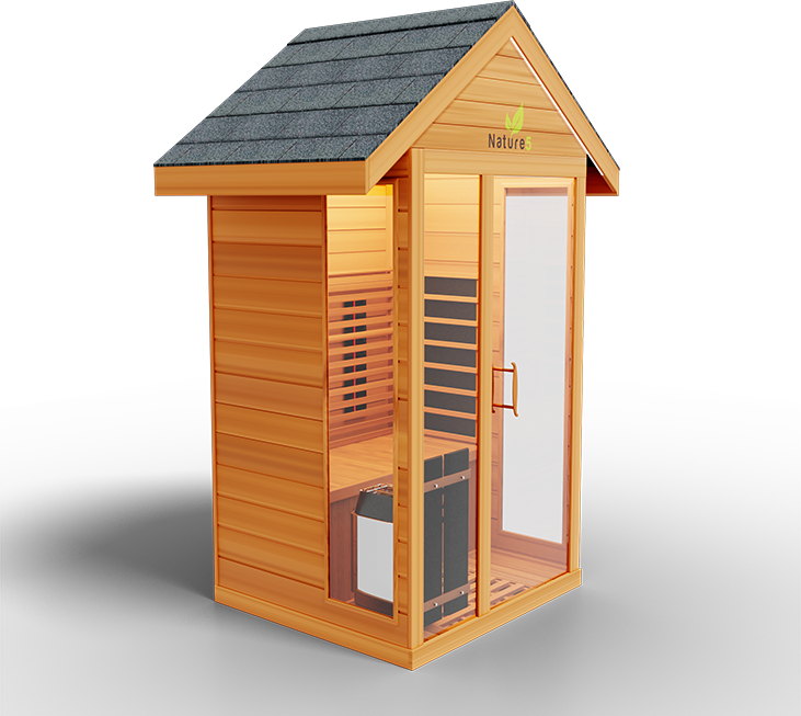 Medical Saunas "Nature 5" Outdoor Hybrid Sauna (infrared+traditional)