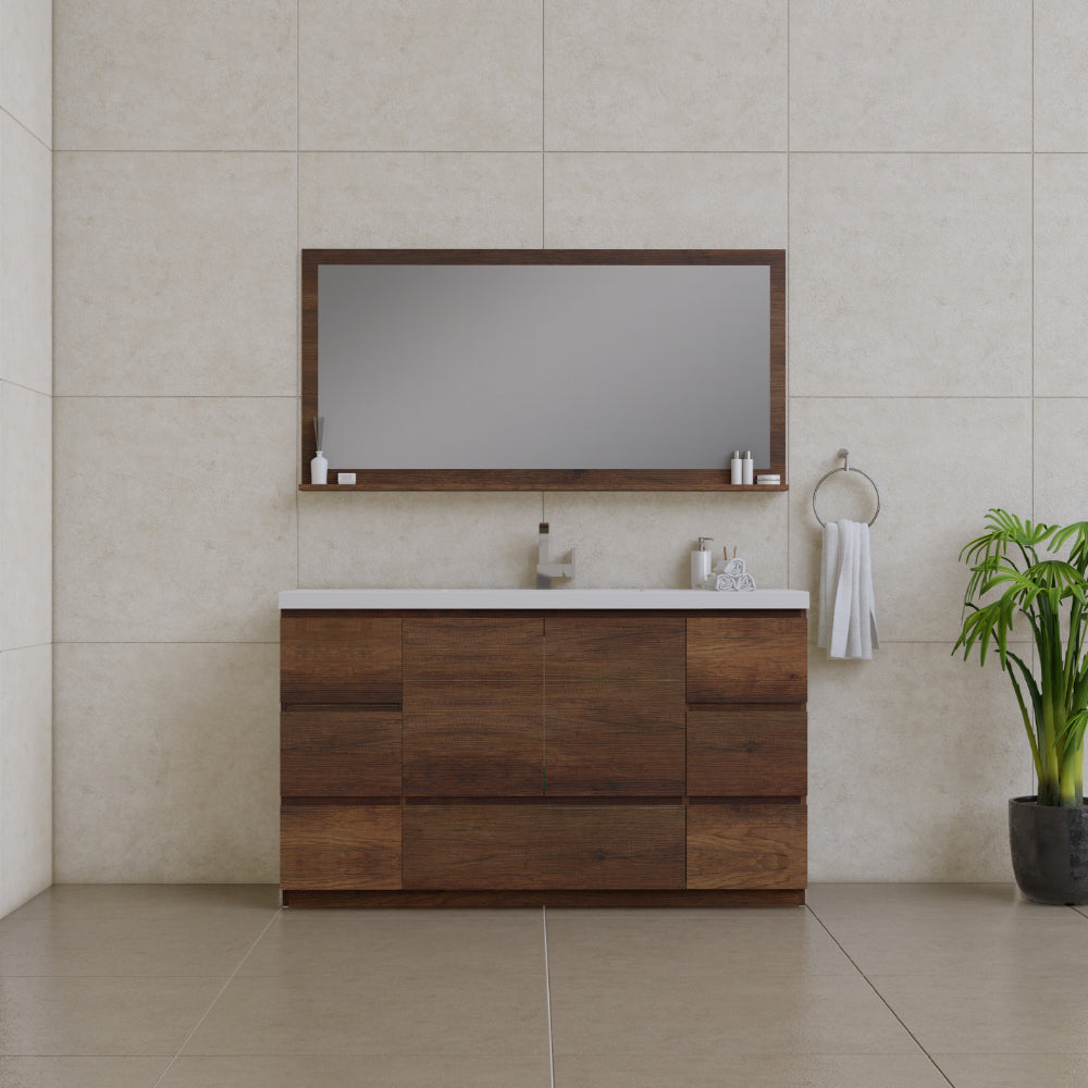 Alya Bath Paterno 60" Single Modern Freestanding Bathroom Vanity | AB-MOA60S