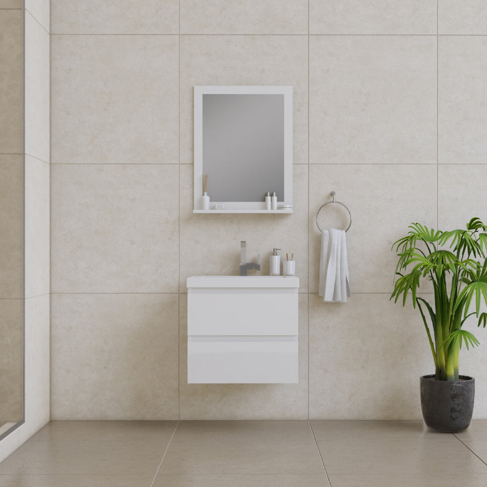 Alya Bath Paterno 24" Modern Wall Mounted Bathroom Vanity | AB-MOF24
