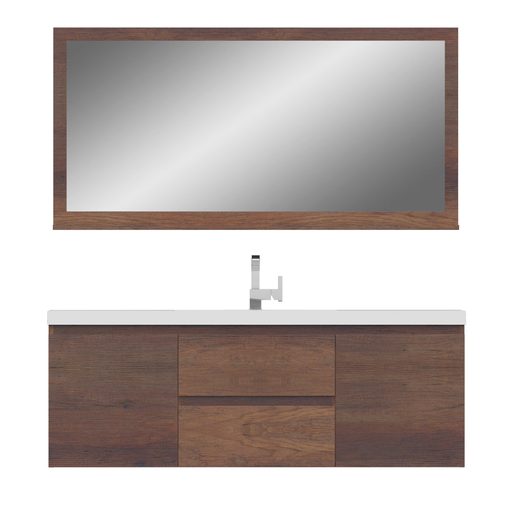 Alya Bath Paterno 60" Single Modern Wall Mounted Bathroom Vanity | AB-MOF60S