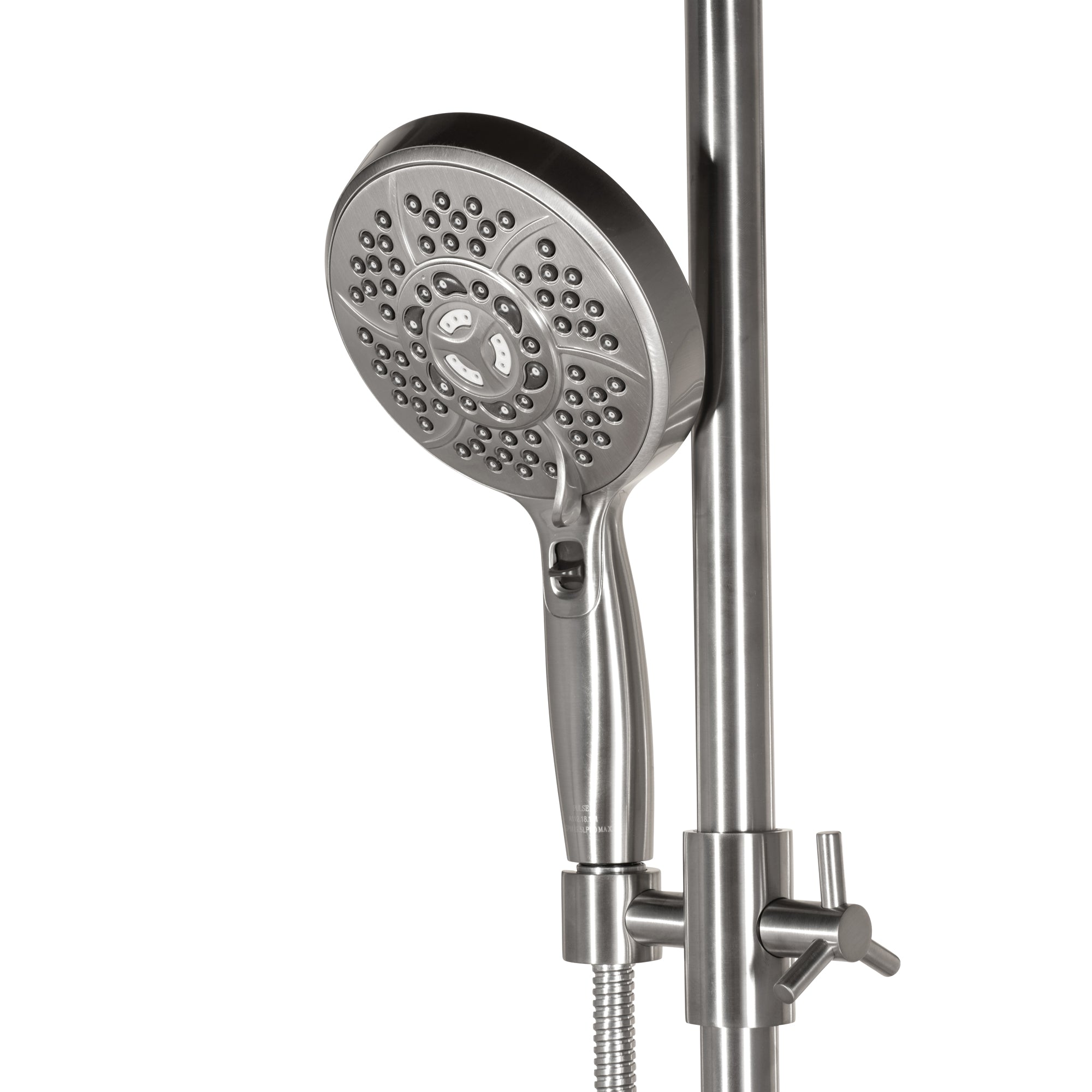 PULSE ShowerSpas Brushed Nickel Shower System - AquaBar Shower System