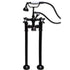 Cambridge Plumbing Faucet CAM-H-463 Freestanding H-Frame Supply Lines w/ Classic Telephone Faucet & Hand Held Shower Combo