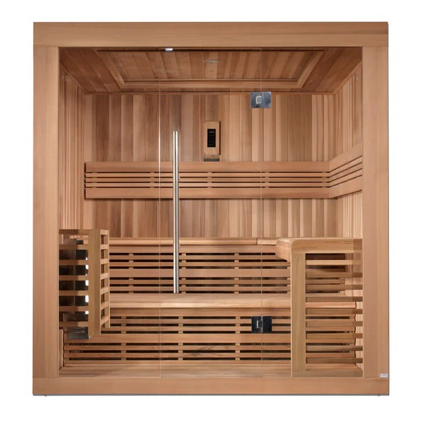 Golden Designs "Osla" Edition 6-Person Traditional Steam Sauna - Canadian Red Cedar - GDI-7689-01