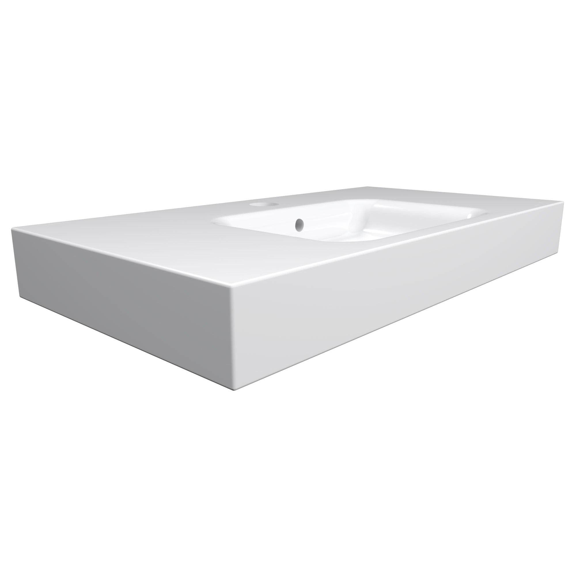 Cambridge Plumbing Sink CAM-H684-ORB Dolomite Mineral Composite 32" Wall Mounted Sink (5.5H x 32L x 18W)