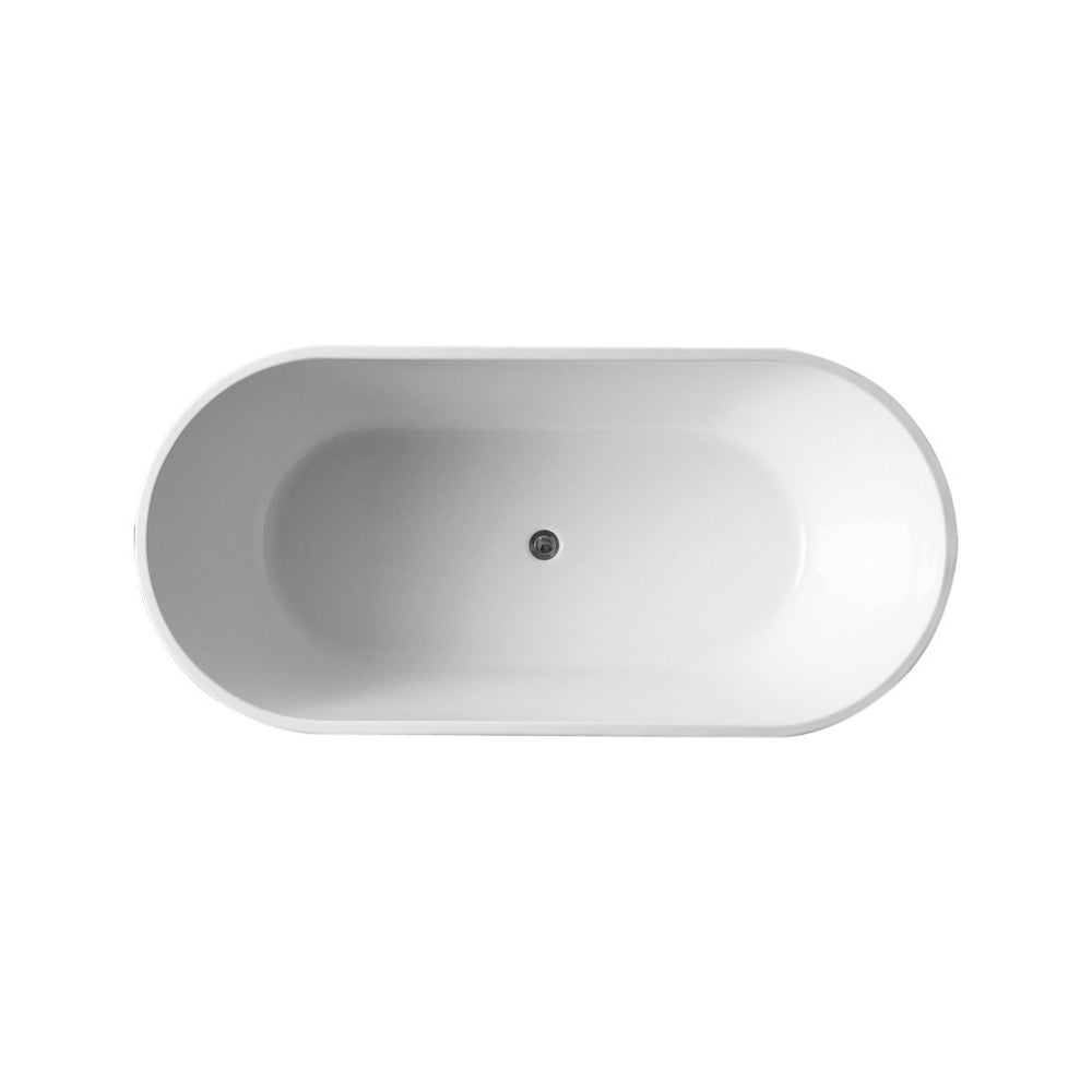 Eviva Alexa 60″ White Free Standing Strengthen Acrylic Bathtub EVTB1018-59WH
