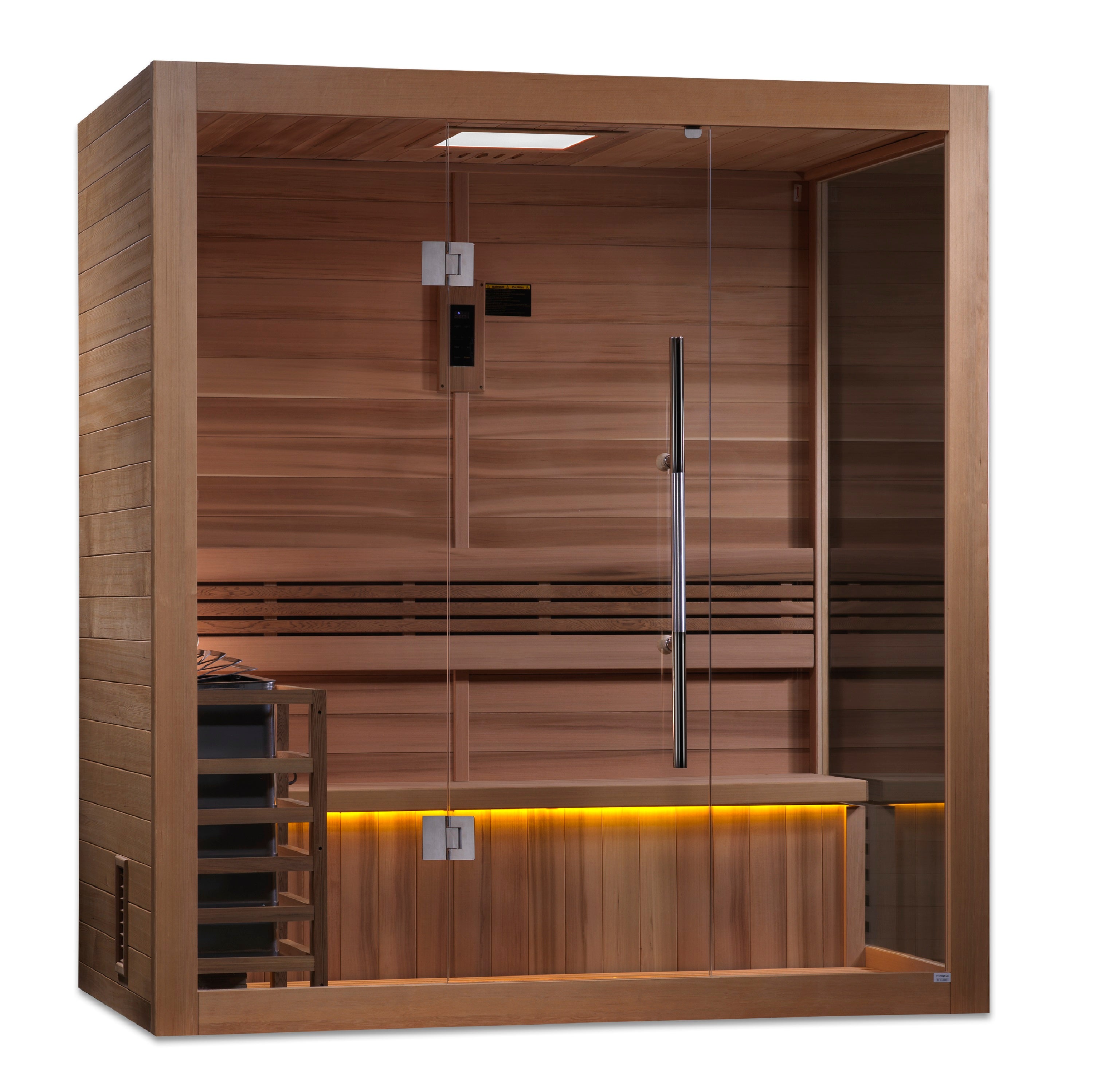 Golden Designs 4-Person "Forssa" Traditional Sauna w/ Hemlock | GDI-7203-01