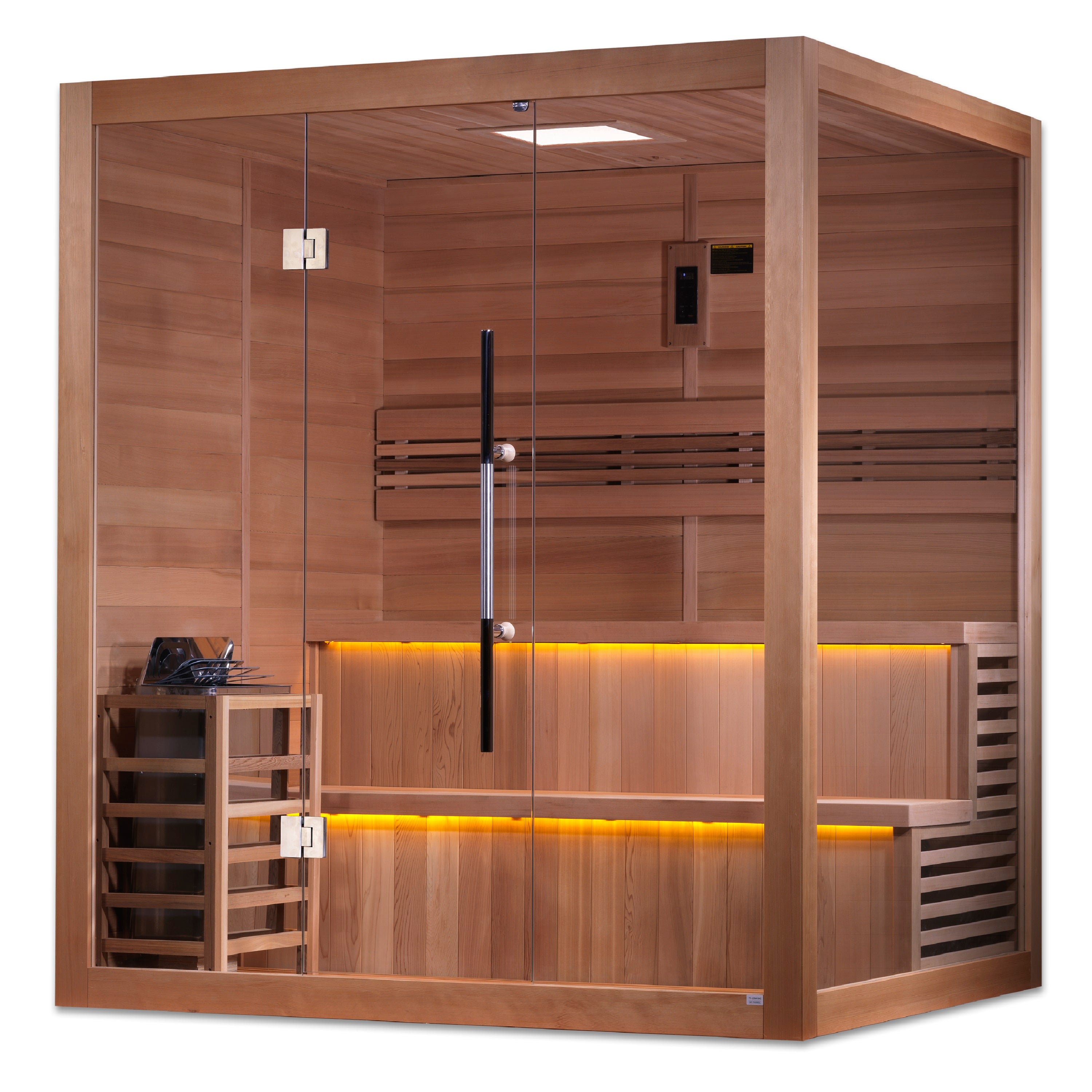 Golden Designs "Kuusamo" 6-Person Traditional Sauna w/ Red Cedar | GDI-7206-01