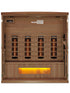 Golden Designs 4-Person Full Spectrum PureTech™ Near Zero EMF FAR Infrared Sauna w/ Himalayan Salt Bar | GDI-8040-02
