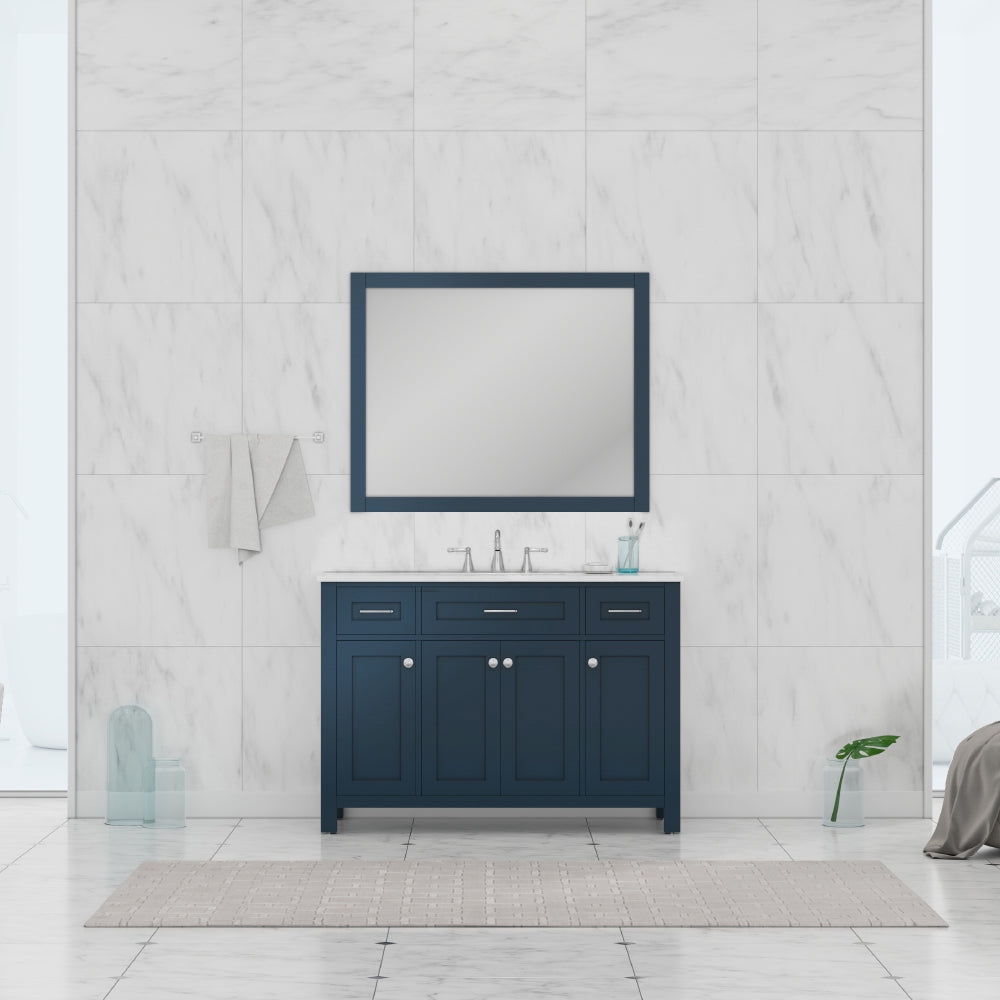 Alya Bath Norwalk 48" Vanity with Carrera Marble Top | HE-101-48