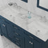 Alya Bath Norwalk 60" Double Vanity & Sinks with Carrera Marble Top | HE-101-60D