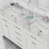 Alya Bath Norwalk 60" Double Vanity & Sinks with Carrera Marble Top | HE-101-60D