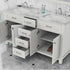 Alya Bath Norwalk 60" Double Vanity & Sinks with Carrera Marble Top | HE-101-60D