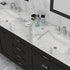Alya Bath Norwalk 72" Double Vanity & Sinks with Carrera Marble Top | HE-101-72D