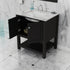 Alya Bath Wilmington 30" Vanity with Carrera Marble Top | HE-102-30