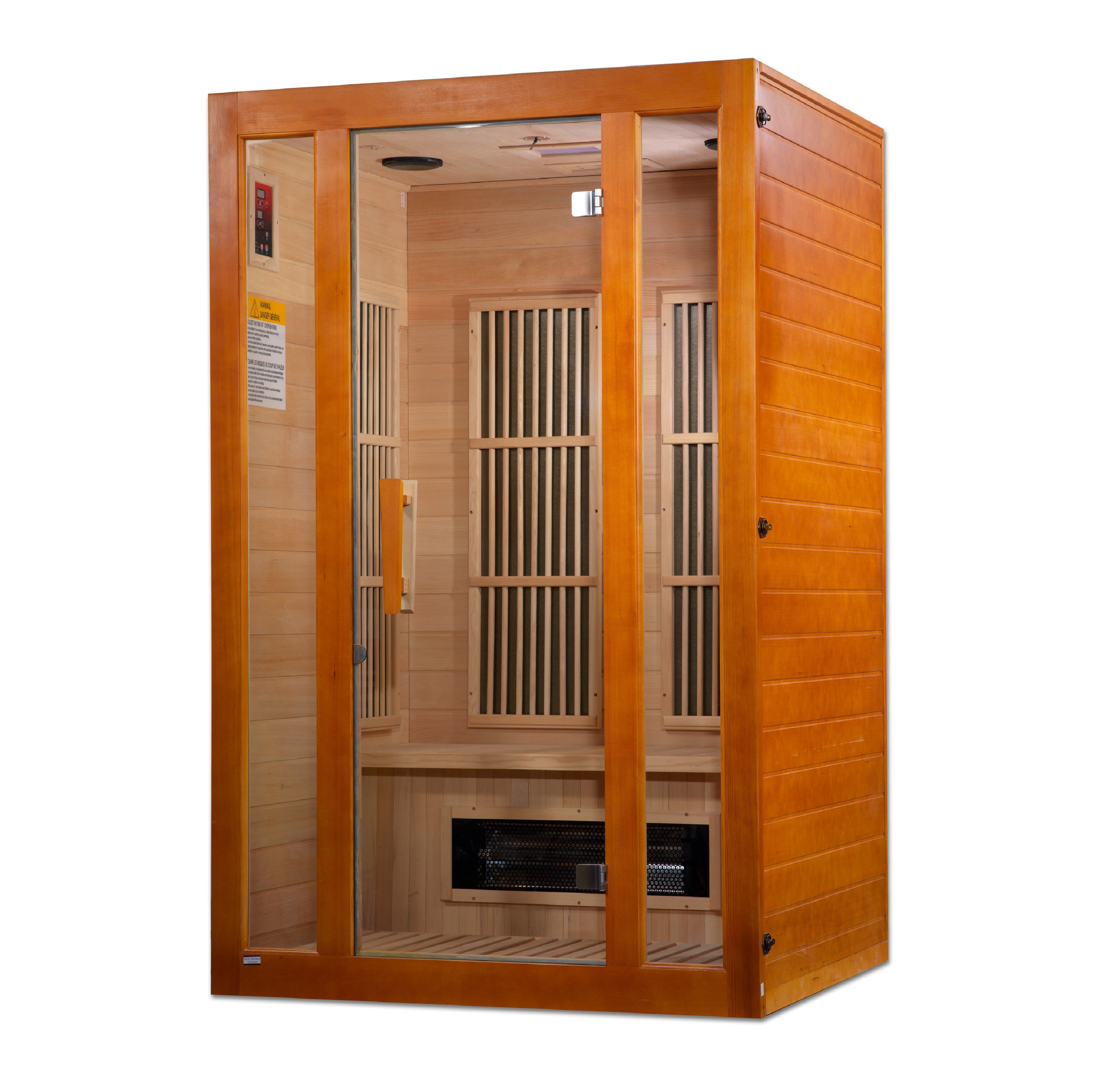 Golden Designs Maxxus "Aspen" 2-Person Low EMF FAR Infrared Sauna w/ Hemlock | MX-J206-02S