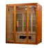 Golden Designs Maxxus "Alpine" 3-Person Corner Low EMF FAR Infrared Sauna w/ Hemlock | MX-J306-02S