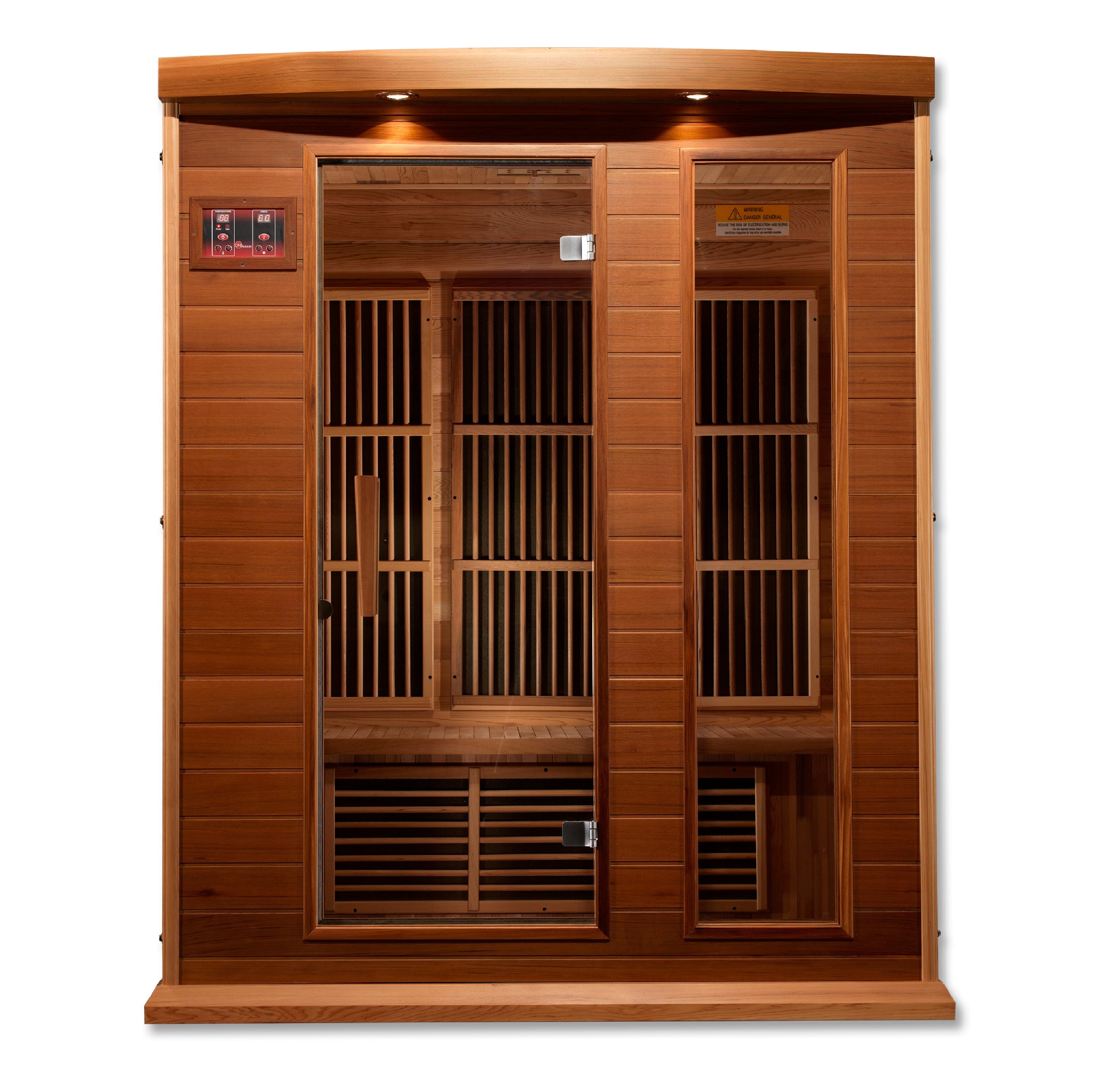 Golden Design Sauna Maxxus 3-Person FAR Infrared Sauna Low EMF w/ Red Cedar - MX-K306-01 CED
