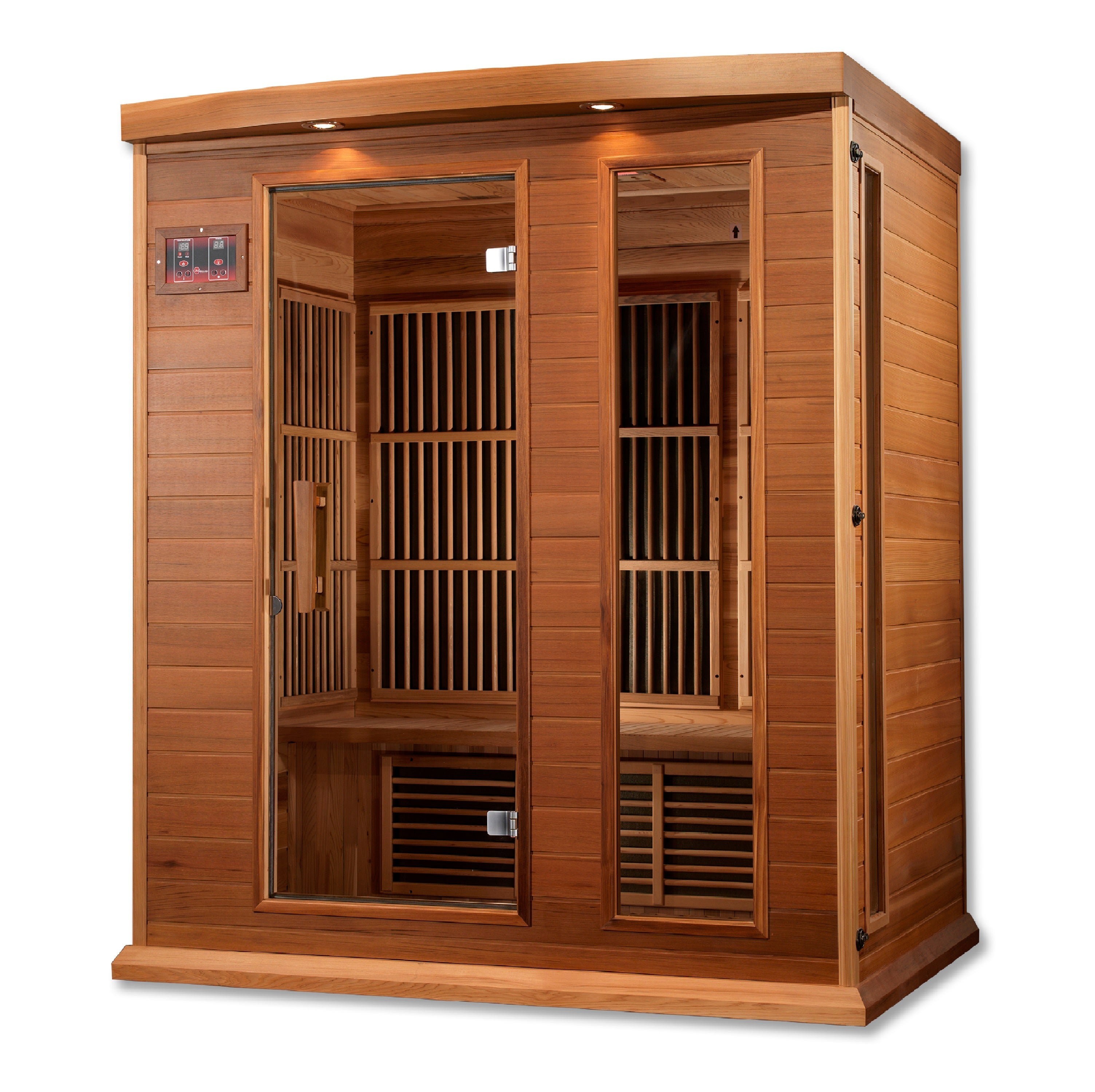 Golden Design Sauna Maxxus 3-Person FAR Infrared Sauna Low EMF w/ Red Cedar - MX-K306-01 CED