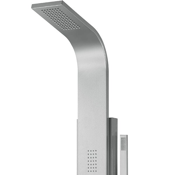 PULSE ShowerSpas Stainless Steel Brushed Shower Panel - Malibu ShowerSpa