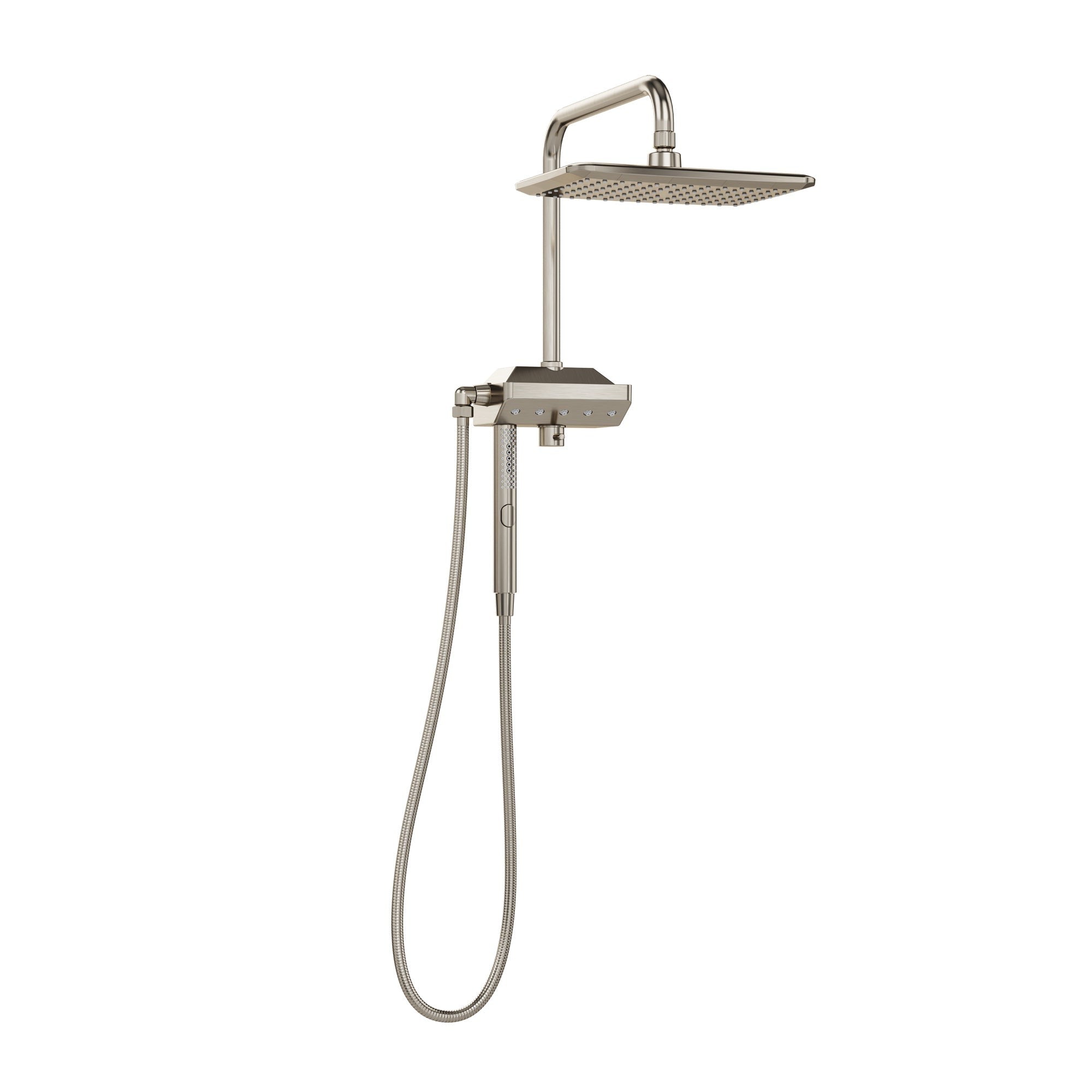 PULSE ShowerSpas Brushed Nickel Shower System - AquaPower ShowerSpa