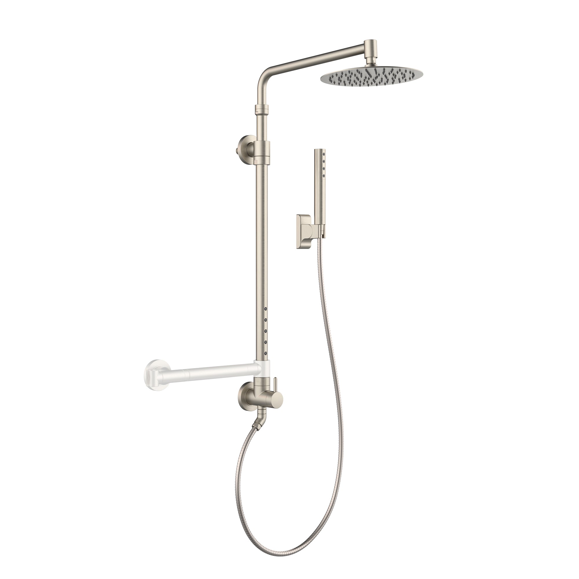 PULSE ShowerSpas Brushed Nickel Shower System - Atlantis Shower System