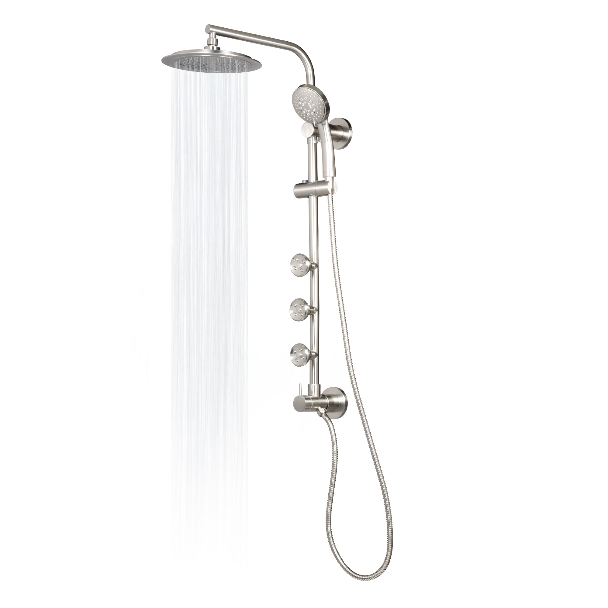 PULSE ShowerSpas Brushed Nickel Shower System - Lanai Shower System