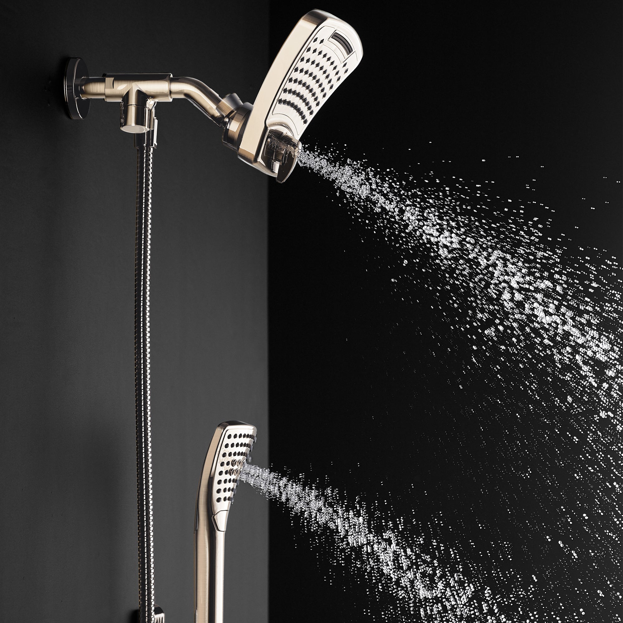 PULSE ShowerSpas Brushed Nickel Shower System - PowerShot Shower System