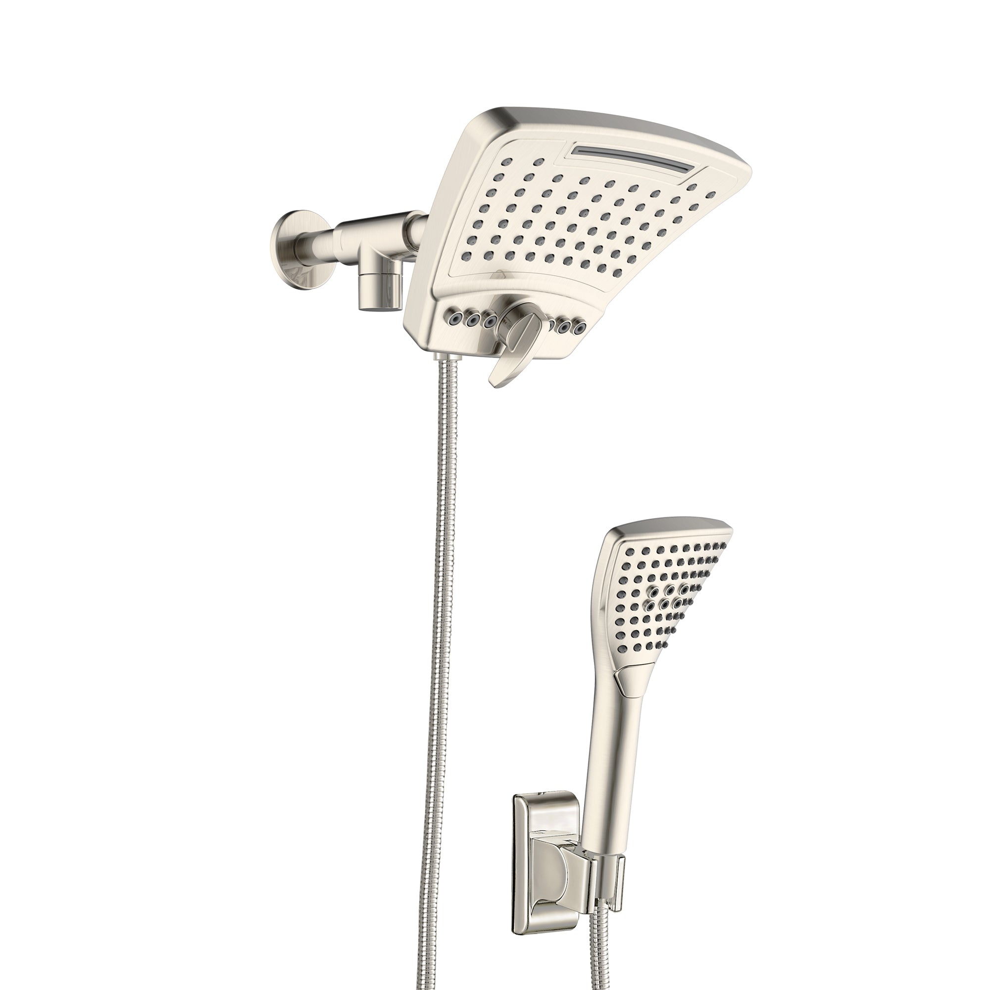 PULSE ShowerSpas Brushed Nickel Shower System - PowerShot Shower System