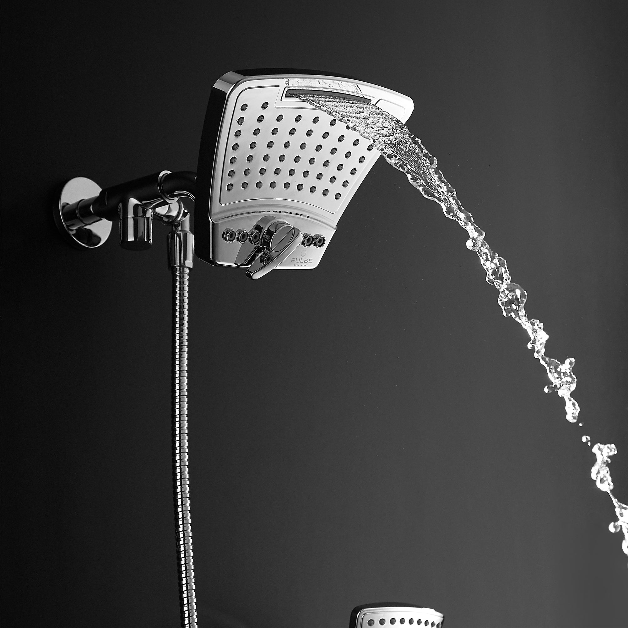 PULSE ShowerSpas Brushed Nickel Shower System - PowerShot Shower System