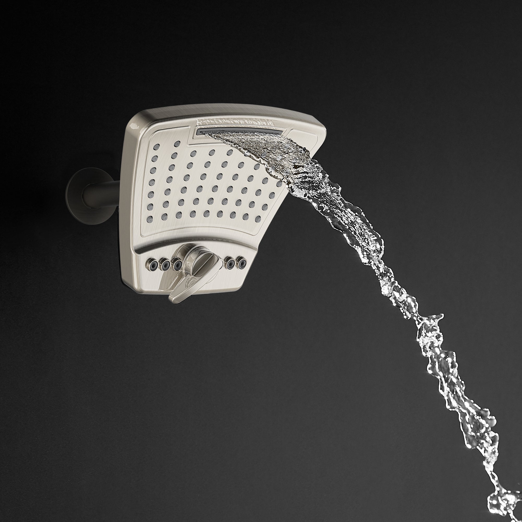 PULSE ShowerSpas Brushed Nickel Showerhead - PowerShot Showerhead