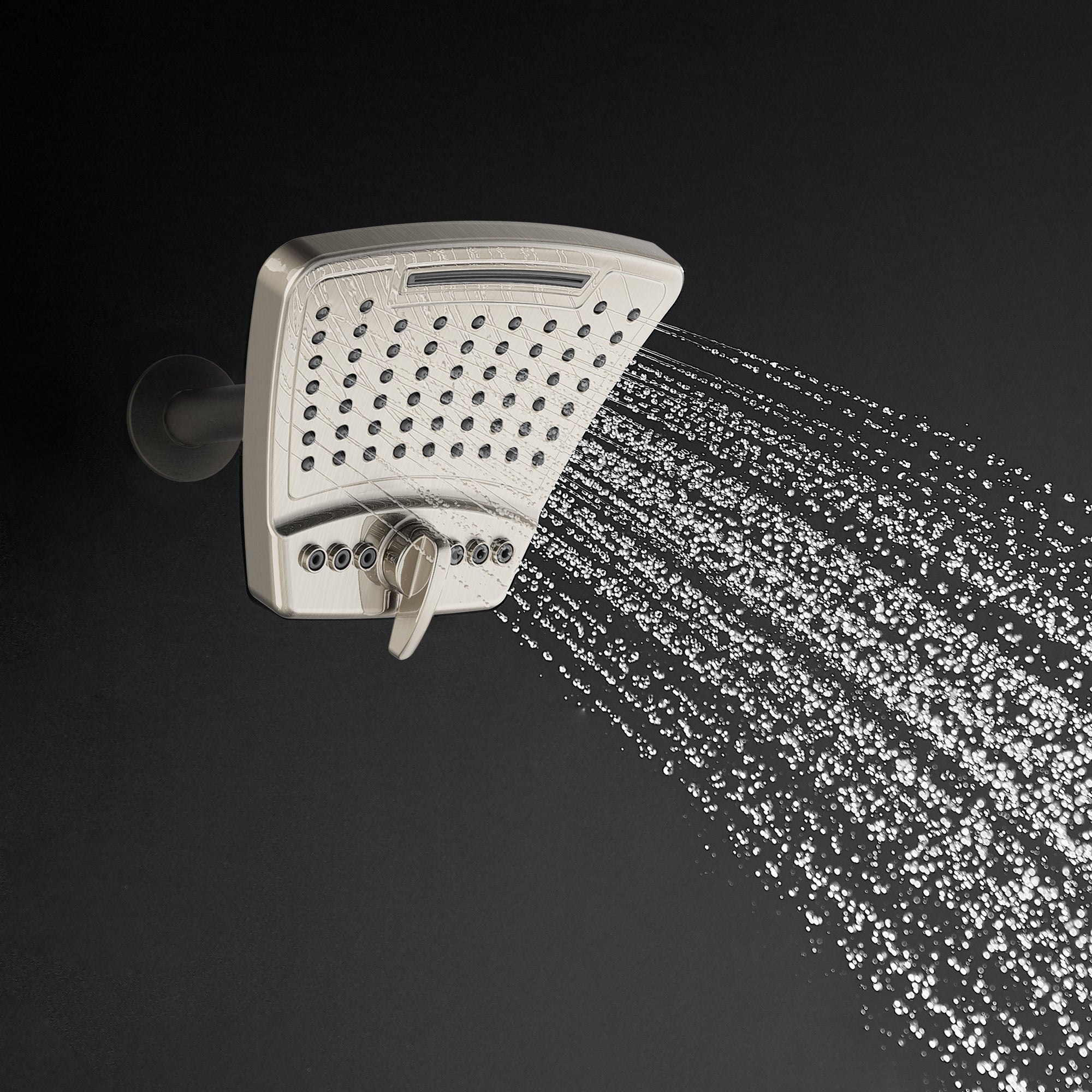 PULSE ShowerSpas Brushed Nickel Showerhead - PowerShot Showerhead