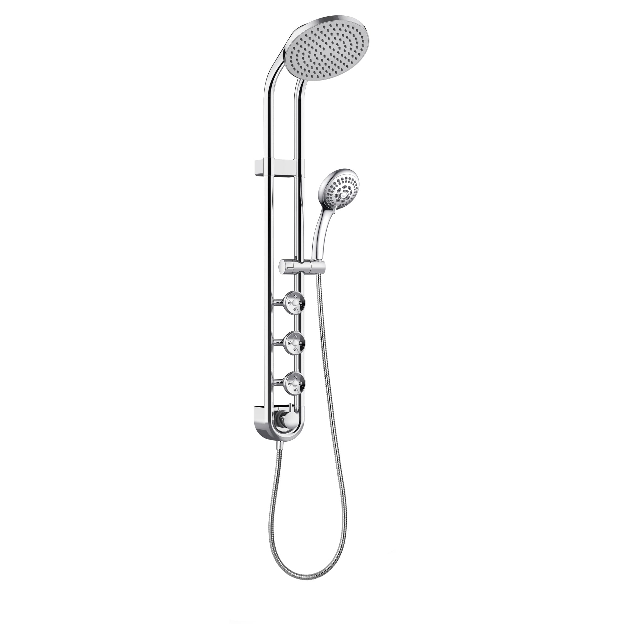 PULSE ShowerSpas Chrome Shower System - Saturn Shower System