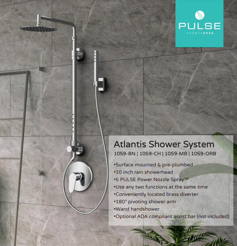 Pulse 1059 Atlantis Shower System